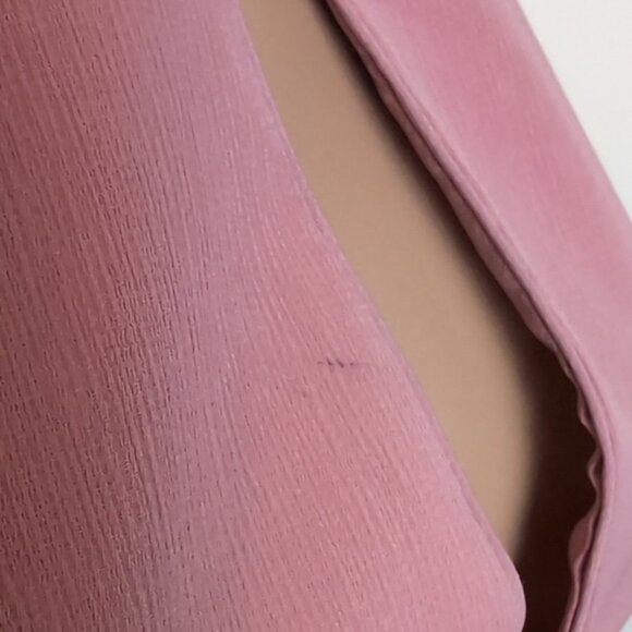 C/Meo Collective Dusty Rose Oblivion Top Halter Flare Sleeve Peplum Ruffle Pink - Picture 10 of 16